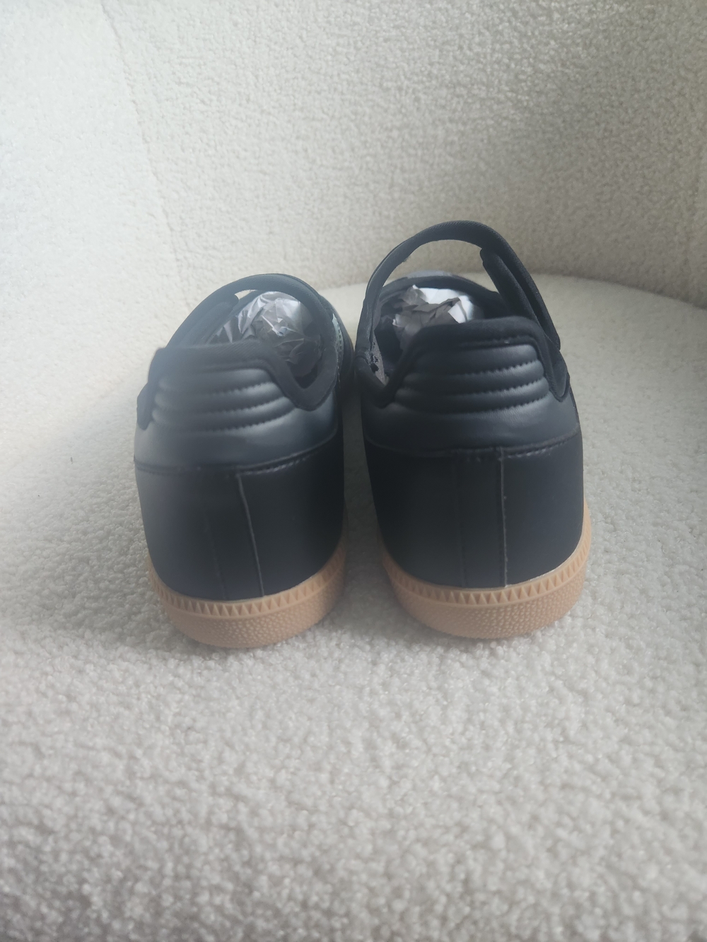 Adidas Samba Jane W Black Leather Sneakers  MARKED SIZE 9 FITS LIKE A 10 - Picture 6 of 16